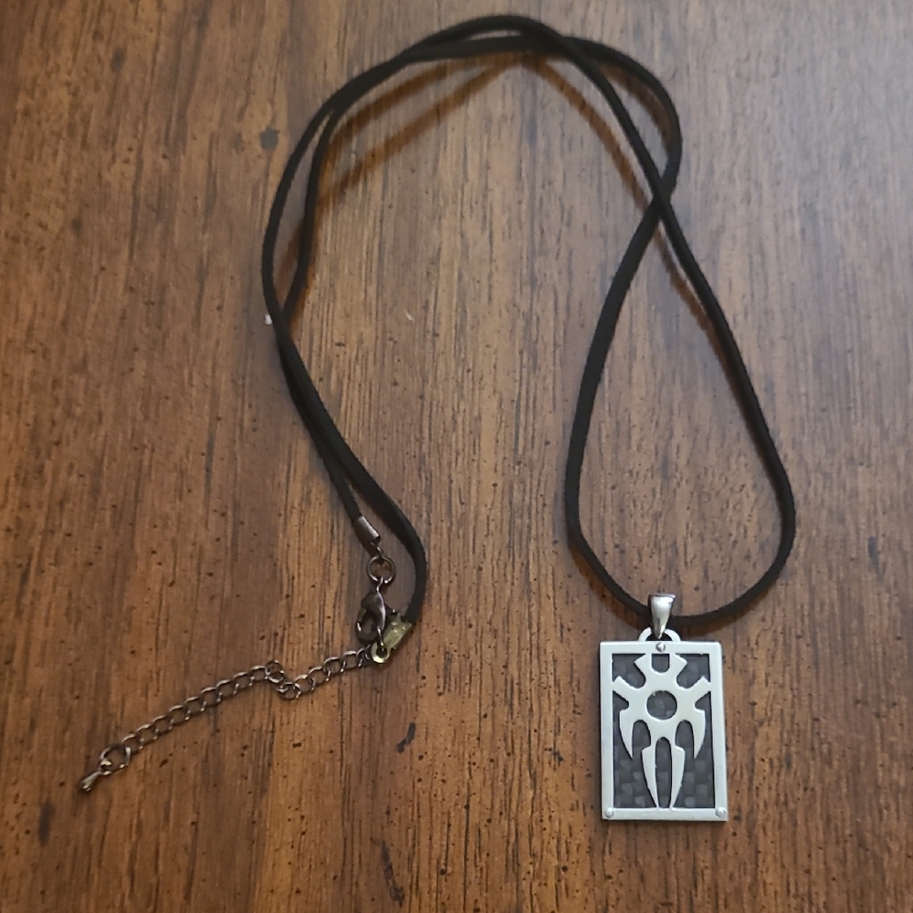 Zoppini Panther Carbon Stainless Steel Pendant Necklace